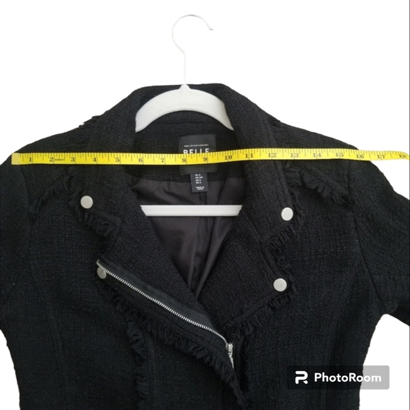 Belle Vere Tweed Moto Jacket EUC - Picture 11 of 15